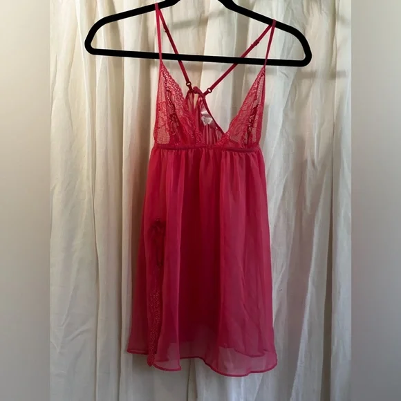 Victoria’s Secret hot pink chemise slip - Picture 6 of 8
